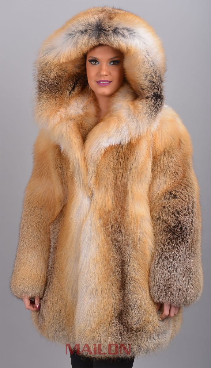 Golden Island SAGA Fox coat parka hooded