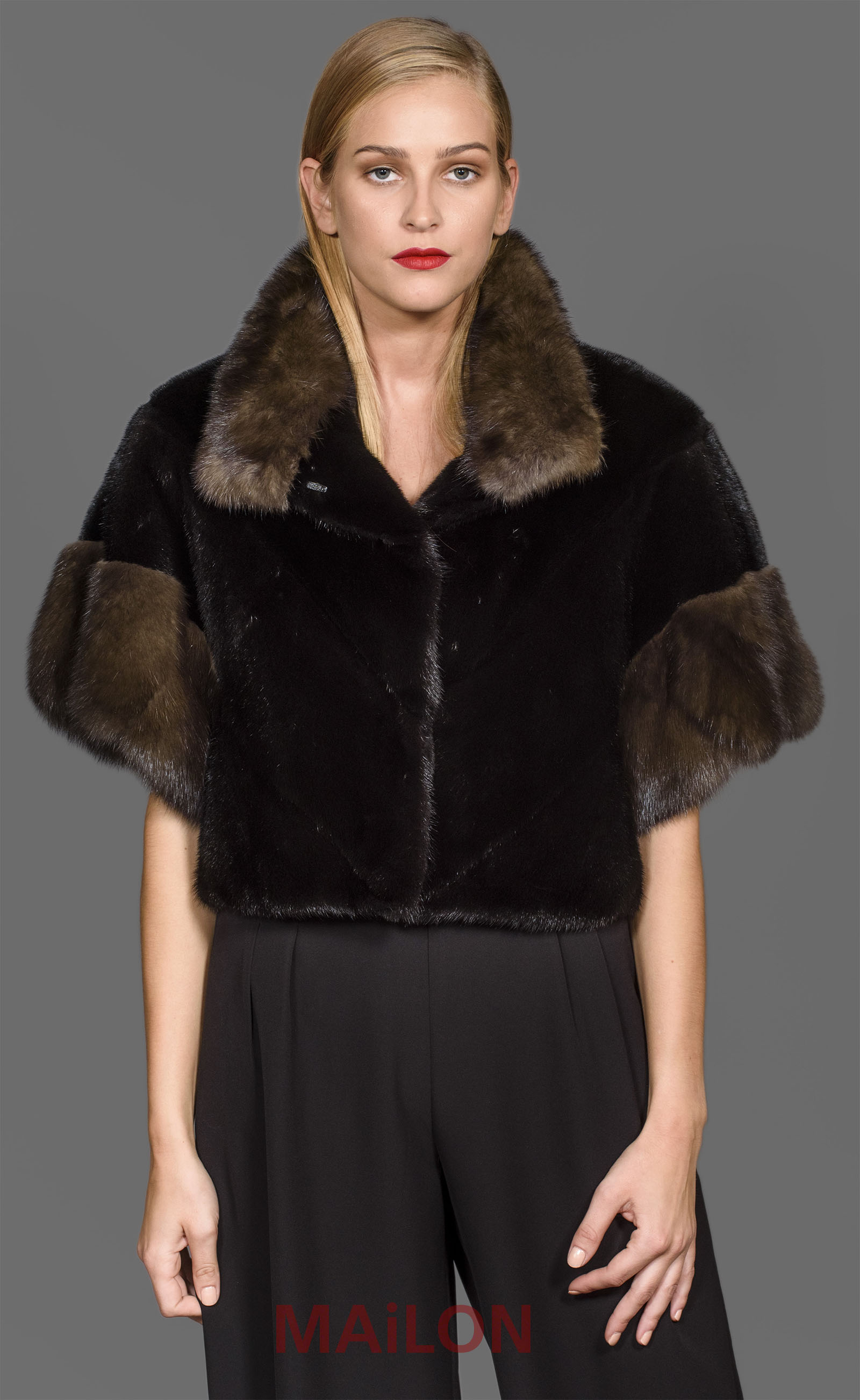 SAGA short jacket with Canadian Sable