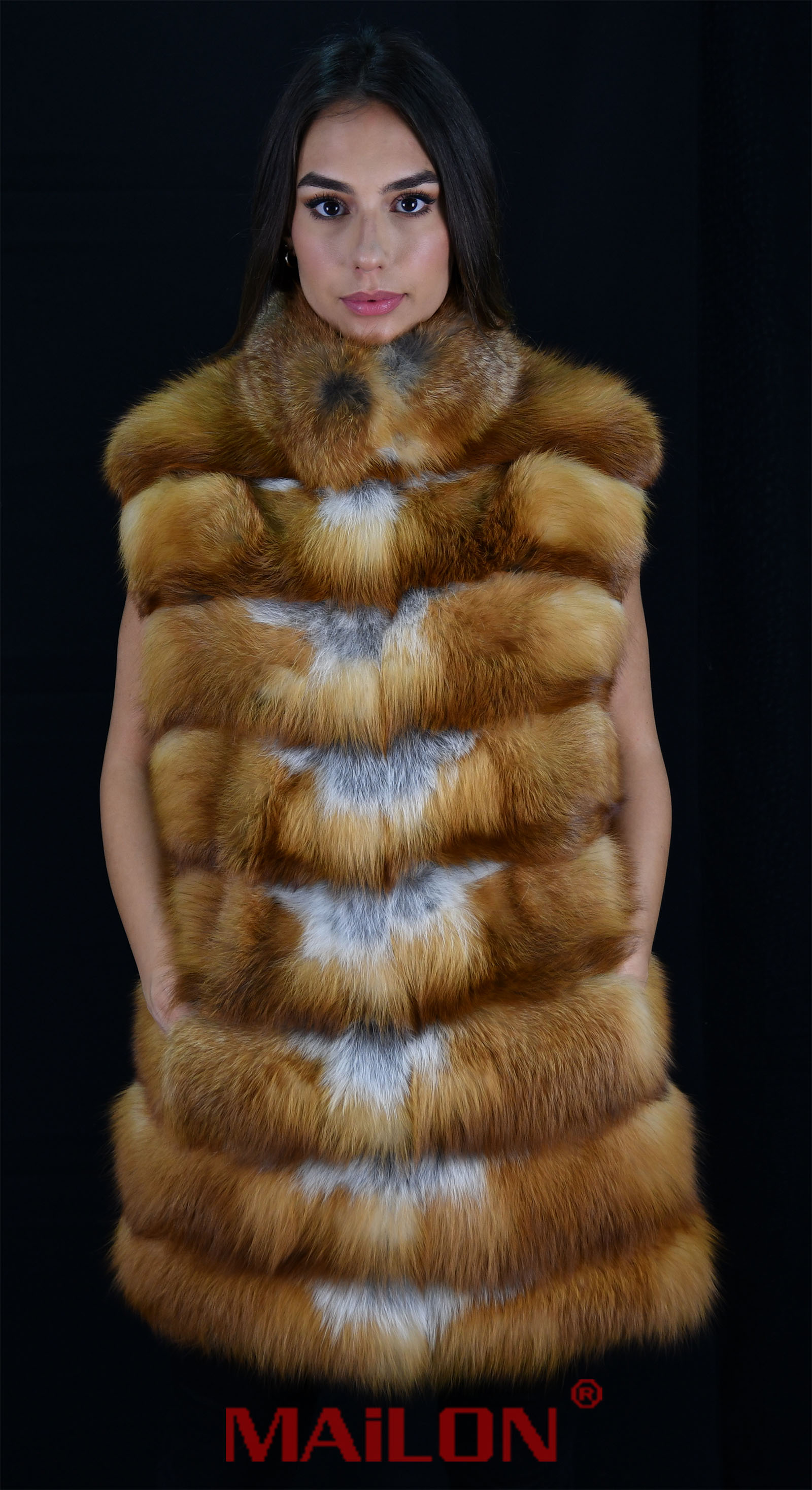Canadian Red Fox Fur Vest