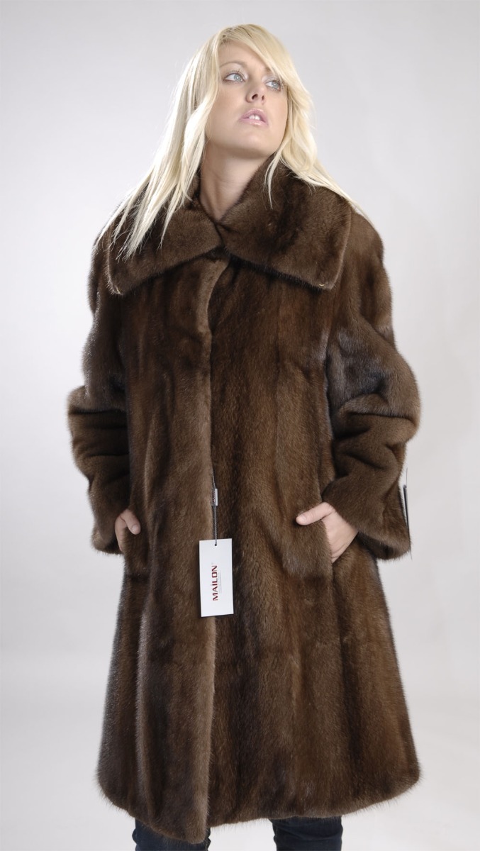Let out Demi Buff Mink Fur jacket coat