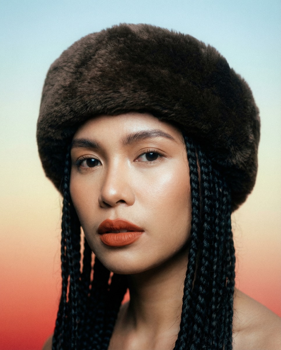 Sheared Brown Mink Fur Headband - One Size