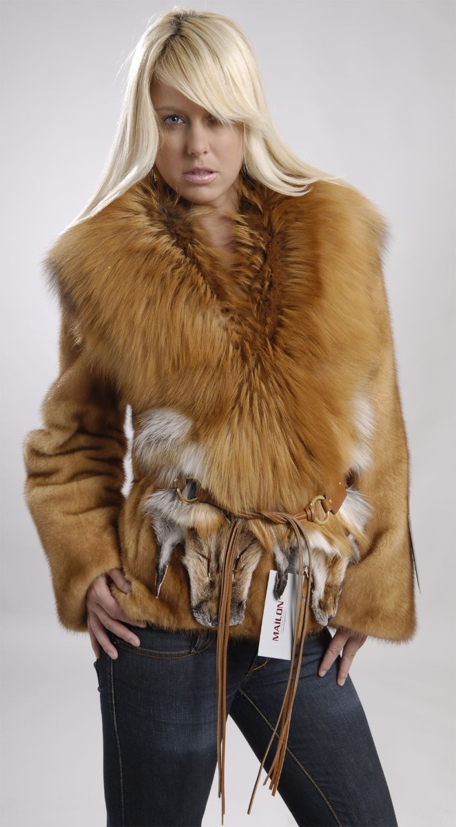 Golden Mink Jacket with Gold Fox collar