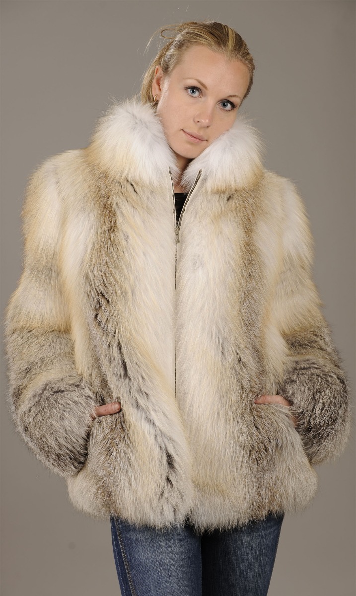 Feathered Golden Island Fox Jacket