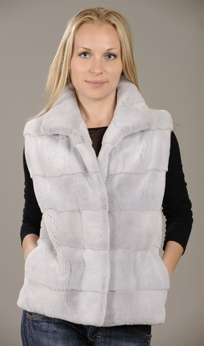 Sapphire Sheared Mink Fur Vest